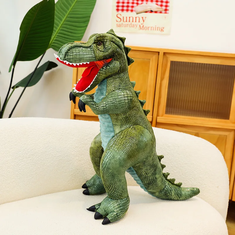 Lifelike Big Plushies Tyrannosaurus Soft Toy Bedtime Doll Children Gifts Giant Stuffed Plush Dinosaur Toys for Kids
