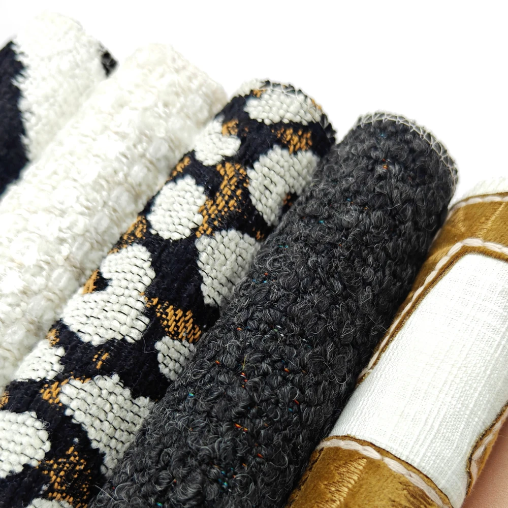 Жаккардовый тканый диван из полиэстера и хлопка тканевый рулон для мебели дома вьетнамский гибкий садовый шланг