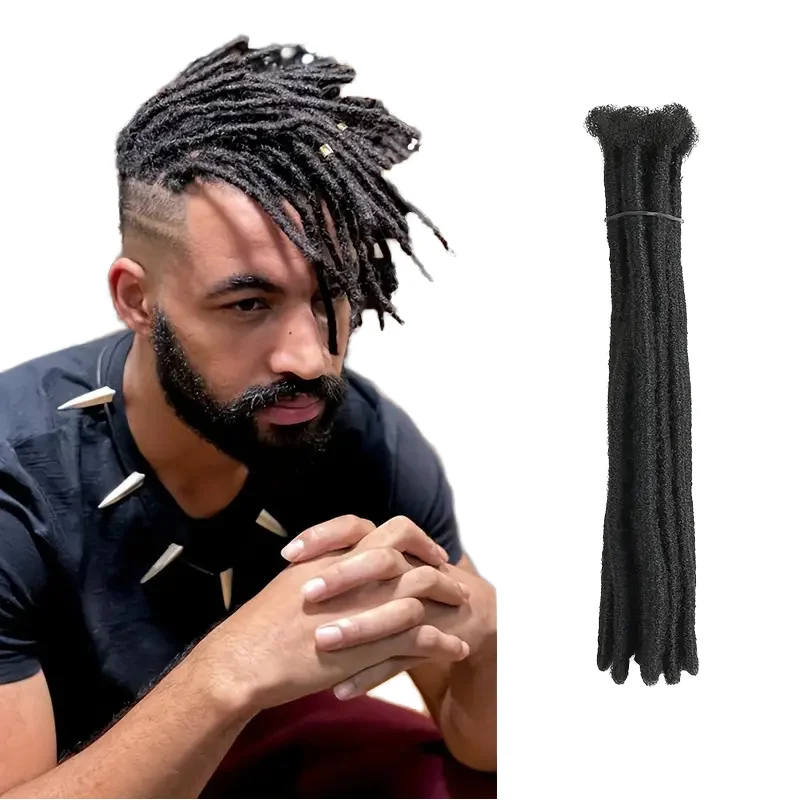 6inch Short Synthetic Dreadlocks Handmade Short HipHop Crochet Hair For Black Men Crochet Braiding Hair Extension