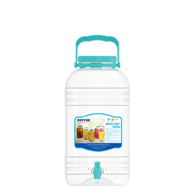 High Quality PET Round bottle 10L with nozzel/ Plastic bottle