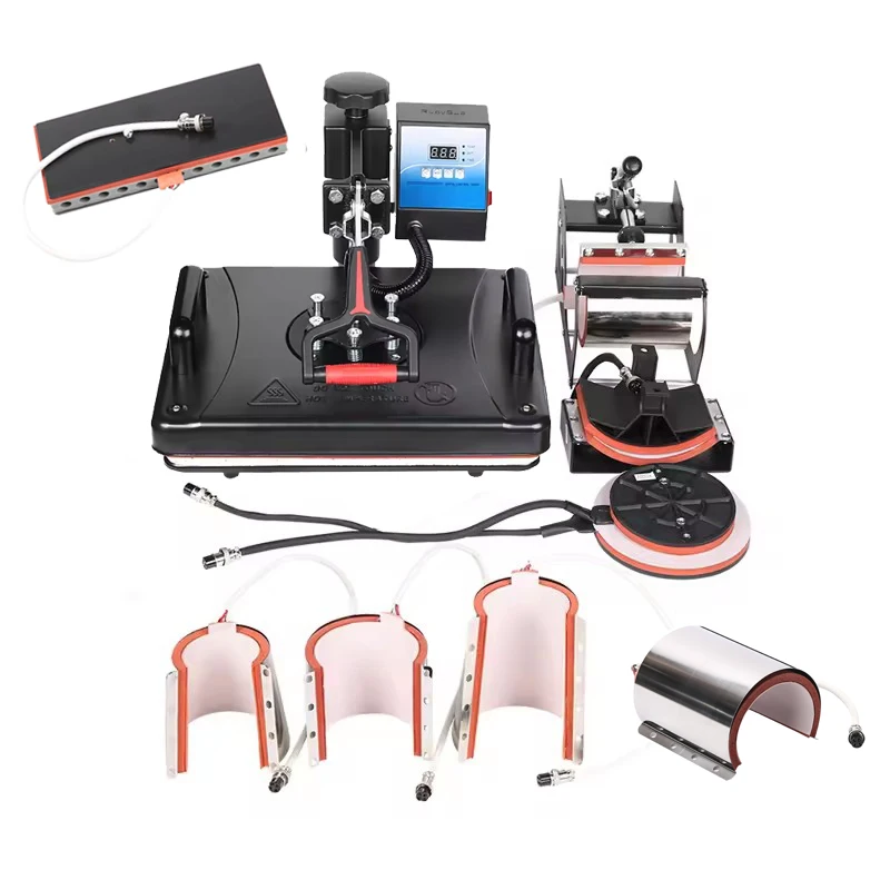 10 in 1 Heat press Machine Sublimation Transfer Press Machine for Mug Bottle Tshirt