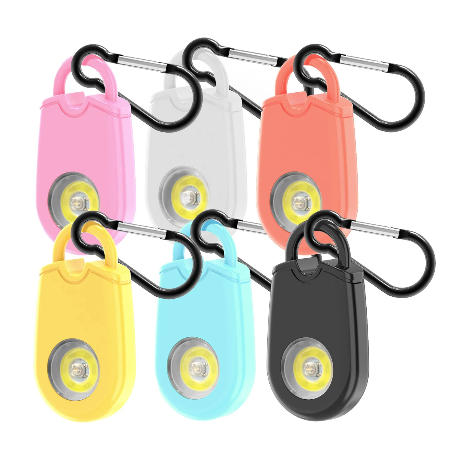 Keychain Personal Alarm with LED Emergency Light Protection Alarm for Children Women Elder