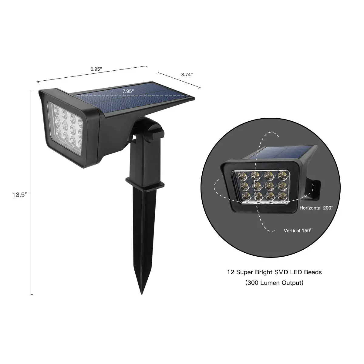 High quality solar lawn lamp waterproof ip65 outdoor led solar garden light color changing solar light garden