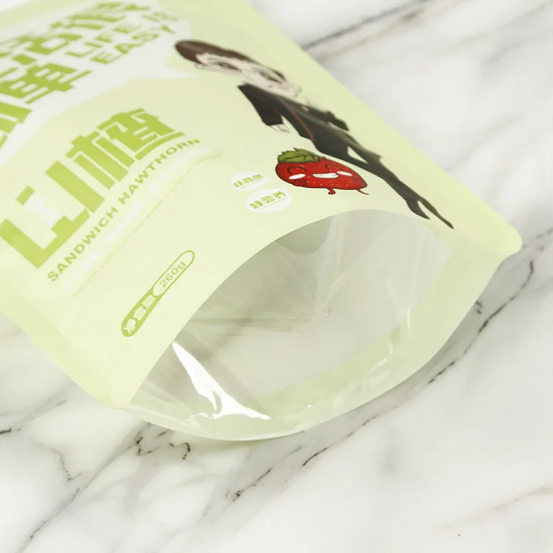 Dried nuts Almond Cashew bean Snack Plastic food packaging bag with ziplock