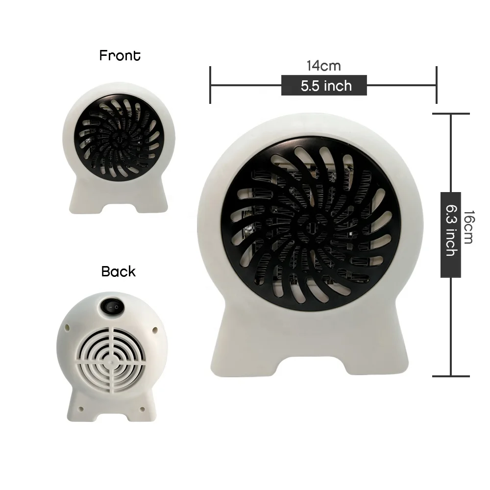 High Quality Safe Fast Heating Portable Room Heater Fan Winter Personal Home Space Electric heaters  Fan Heater