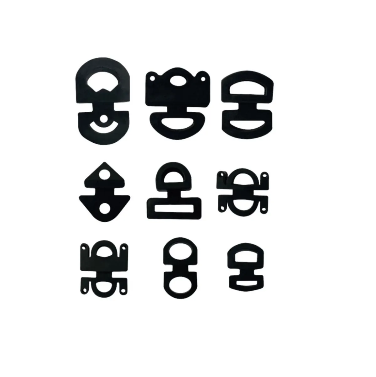 Hot Selling Accordion Fitting Rubber Cushion Buffer Pad Size L 20mm H 20mm THK 3.4mm Octagonal Rubber Buffer