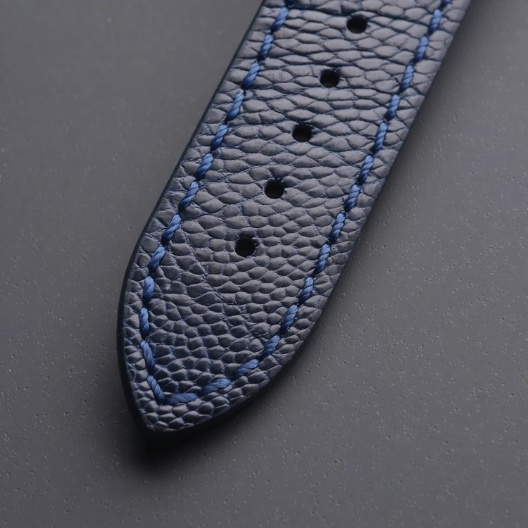 LAIHE Montre Bracelet en Cuir Luxury Wrist Band Watch Band Fashion Men Custom Genuine Ostrich Leather Watch Strap