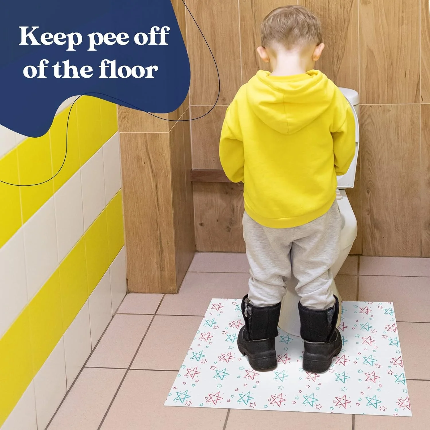 Wholesale Disposable Toilet Mat U Shaped Deodorizing portable travel camping Toilet Mats  for Home Bathroom Floor