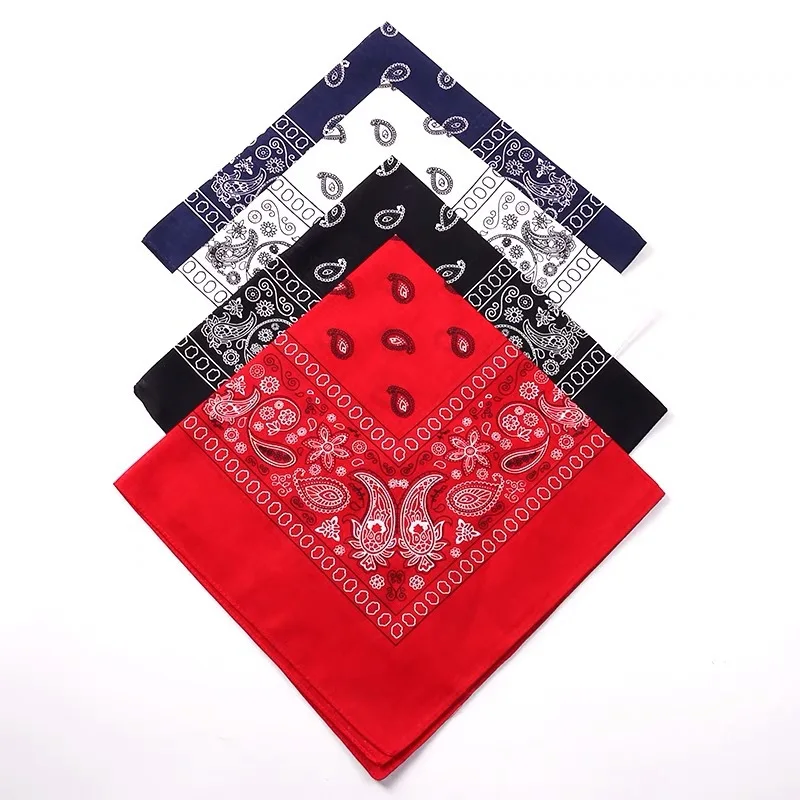 Wholesale Tie Dye Paisley Bandana Multifunctional Promotional Products Custom Logo Neck Warmer Headwear Bandanas
