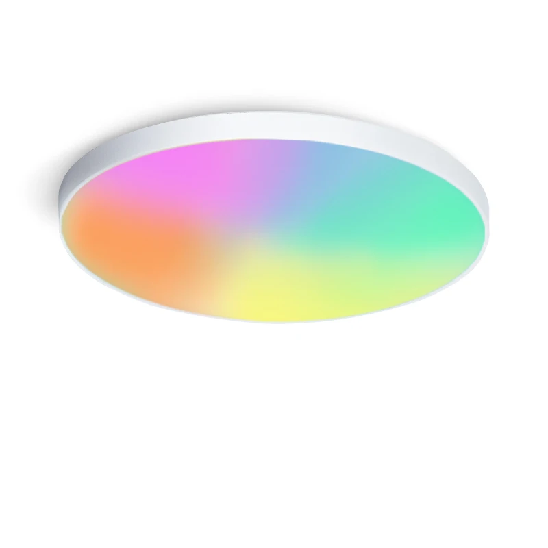 Смарт-RGB светодиодный потолочный для спальни гостиной ультратонкий усовершенствованный с функцией распознавания роскошным железным приложением Bluetooth Wi-Fi
