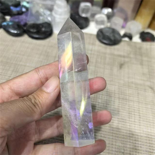Premium point tower wholesale bulk spiritual products natur angel aura clear quartz crystal healing wands for Decor
