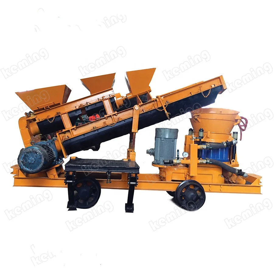 customized length feeder Screw Belt Conveyor 3 m conveying distance Belt Feeder for dry Concrete Shotcrete spraying Site
