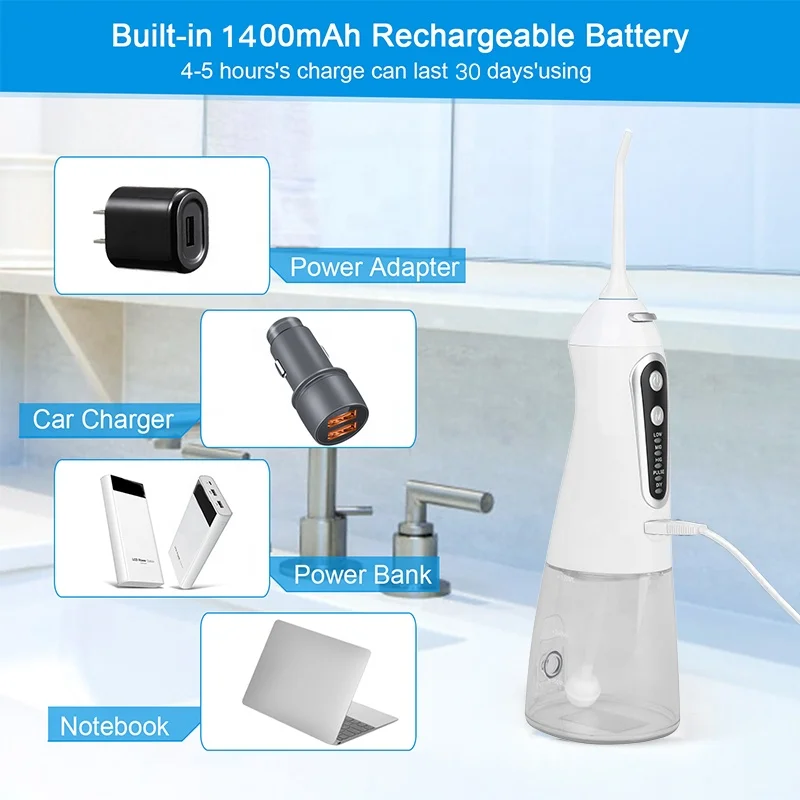 Factory supplier Water Flosser Portable IPX7 IPX8 waterproof Dental Floss Oral Irrigated Teeth Clean Oral Irrigator