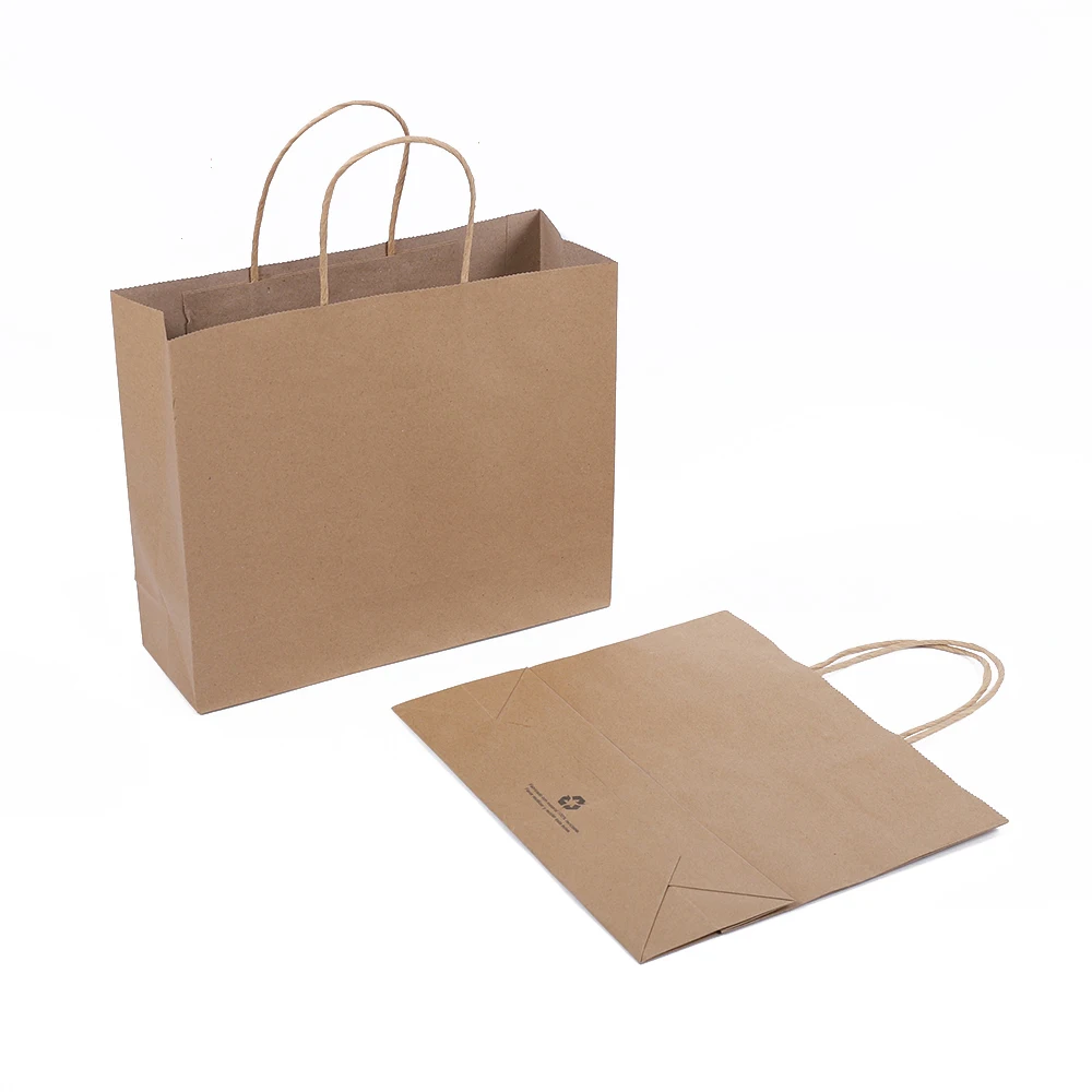 Cheap Price Kraft Paper Food Bag Wholesale Shopping Gift Kraft Paper Bag with Handle