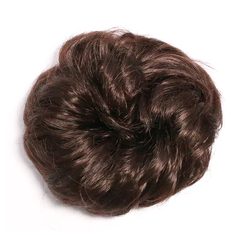 
synthetic hair buns chignon rubber band hair bun easy use 