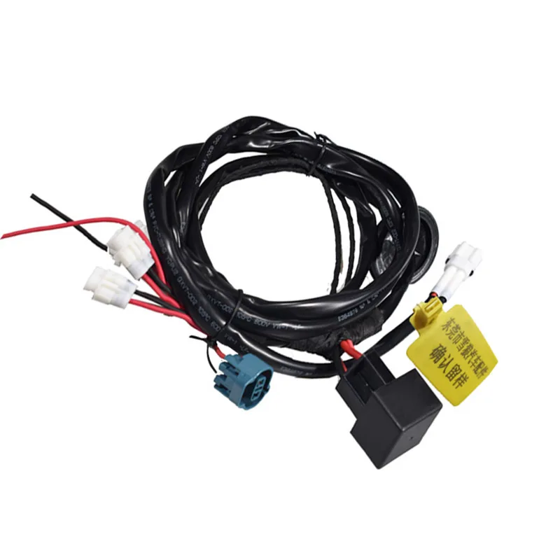 Car connection wire harness for auto headlight power connection energy storage motorcycle LED light flash