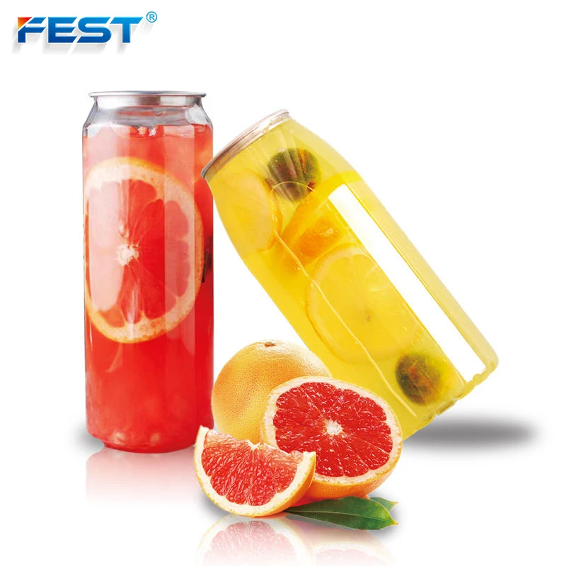 FEST PET plastic bottle for beer soda bubble tea disposable drink cans tin cans for beverage