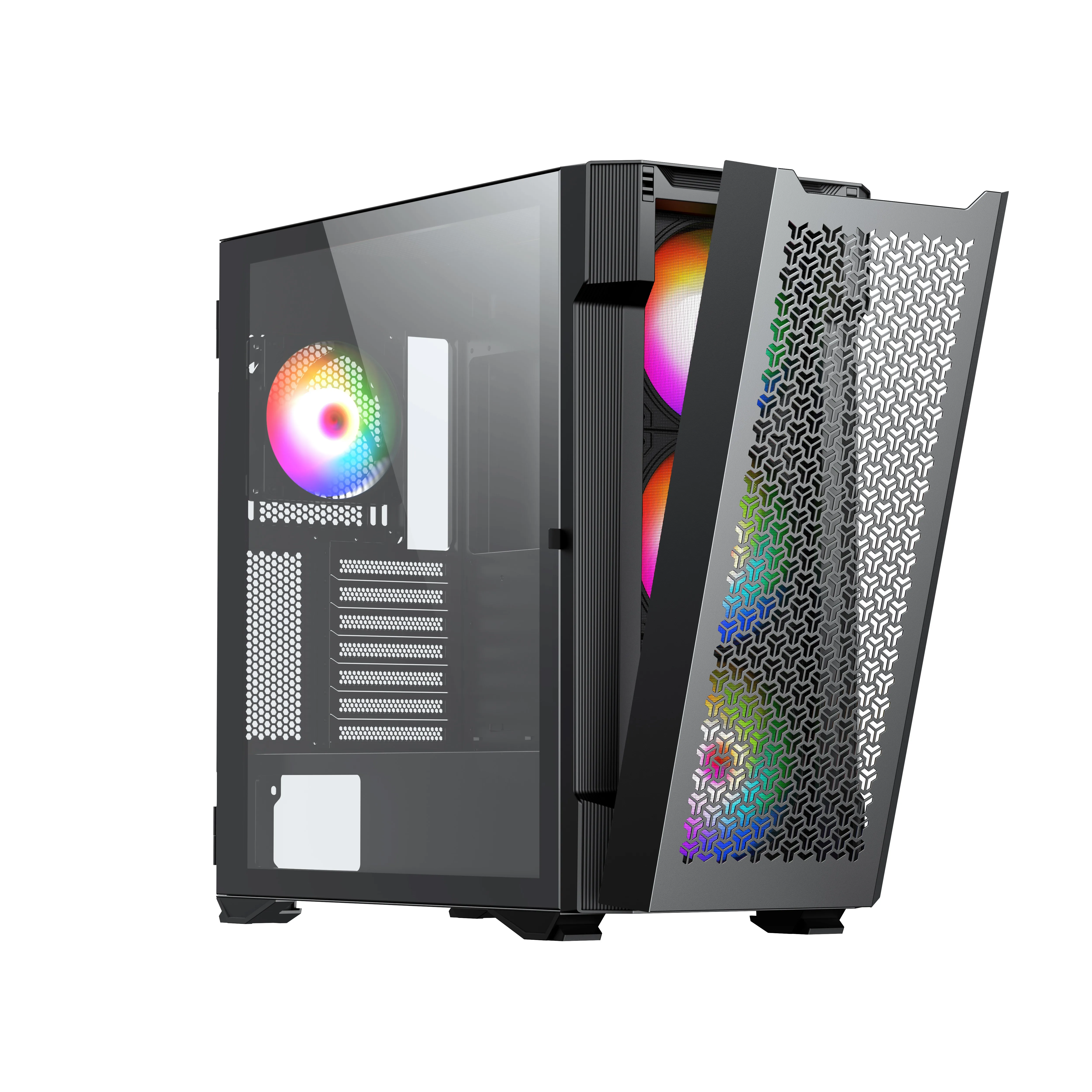 Black Gaming Pc Cases Atx Computer Case For Gaming case