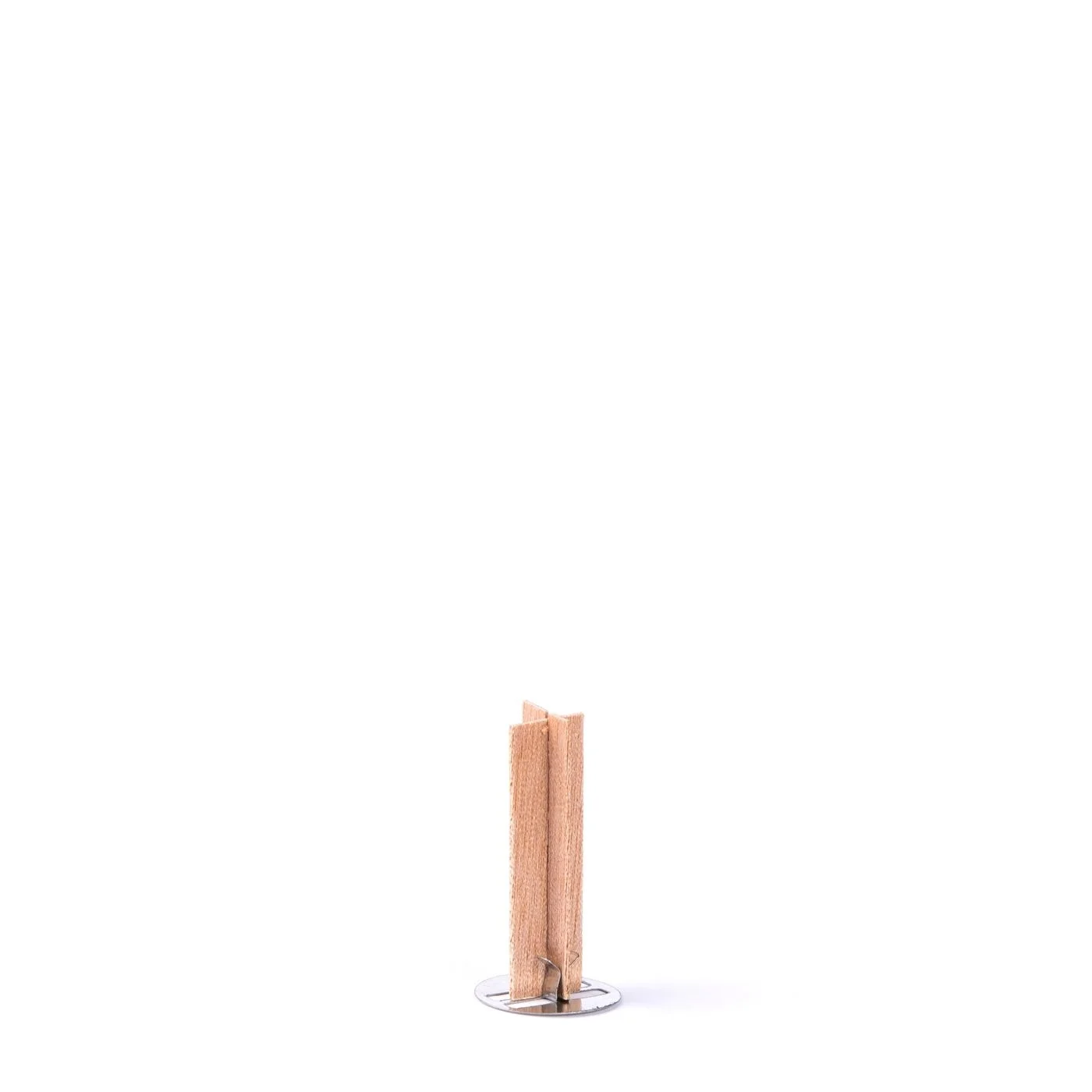 12x45mm Cross Design Wood Candle Wicks with Iron Stand With Cracking Souds
