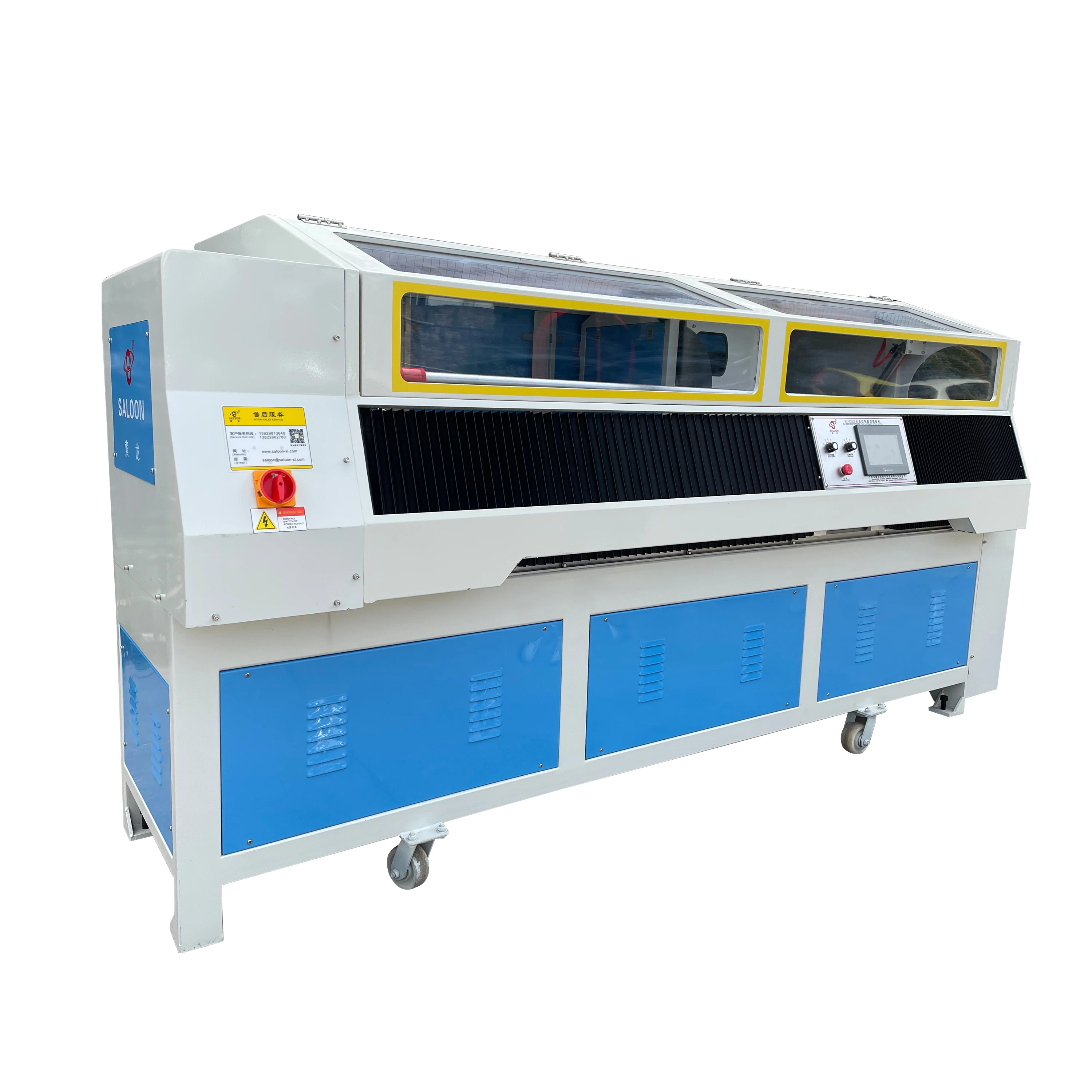 SL-2026S Automatic Fabric Roll Cutting Machine With Automatic Chuck Automatic Shaft Resetting System For Garment Factory