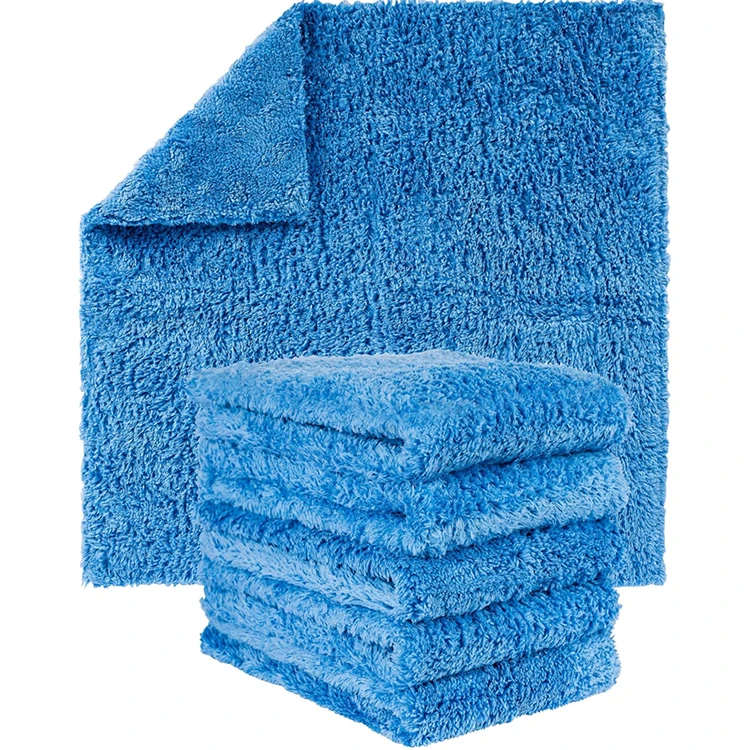 Ultra Soft Microfiber Towel coral fleece Water Absorbent And Edgeless 500 Gsm For Car Washing Drying Cleaning