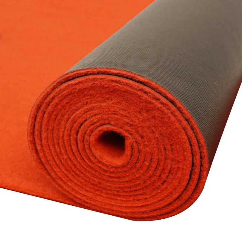2024 Thick Red Carpet With Anti-Slip Backing PVC Rubber Bottom for Outdoor Weddings Church Stage & Commercial Events Runner Rugs