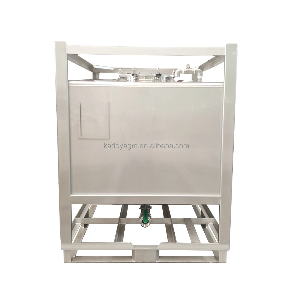 Customized 1000 liters Industrial Chemical Stainless Steel Liquid Storage Tank