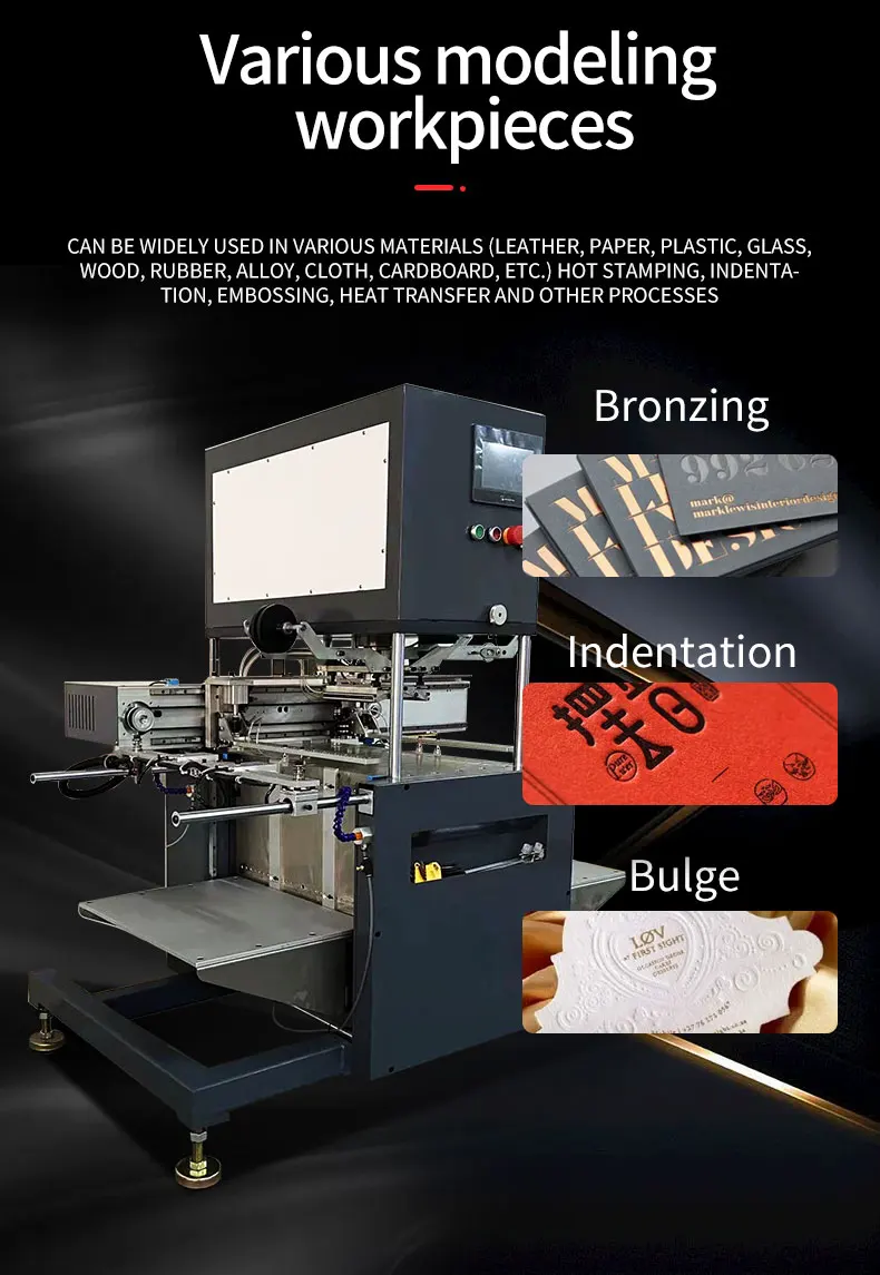 Pneumatic gold foil stamping machine/ automation hot printing