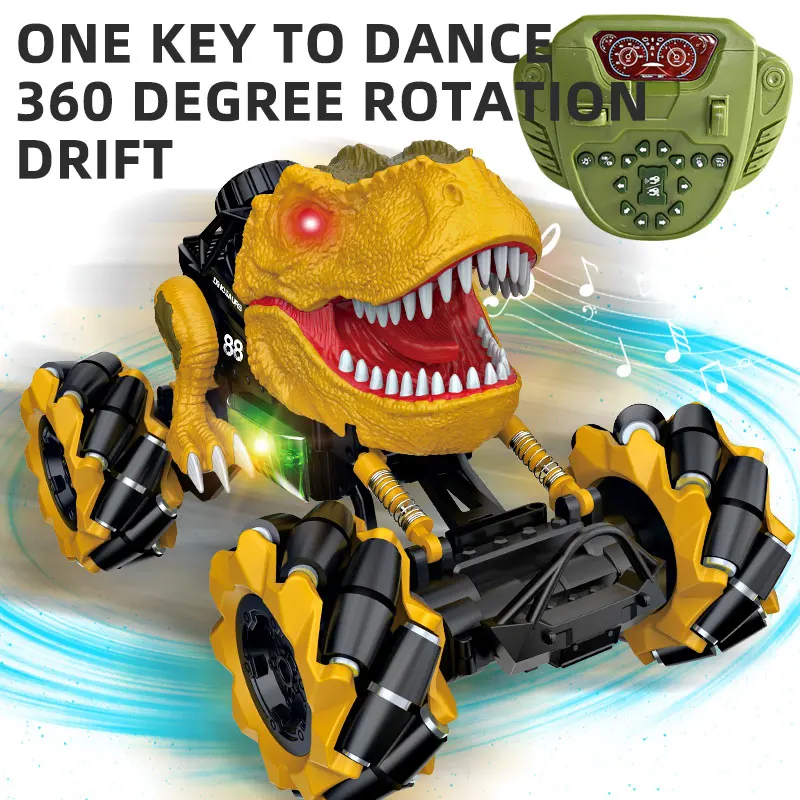 Spray Dinosaur Stunt RC Car 2.4G Kids Simulation Dinosaur Drift Remote Control Car