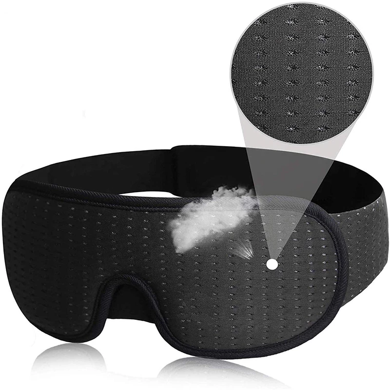 3D Contoured Cup Sleeping Mask No Pressure Soft Eye Masks Covers for Sleeping Blindfold for Travel