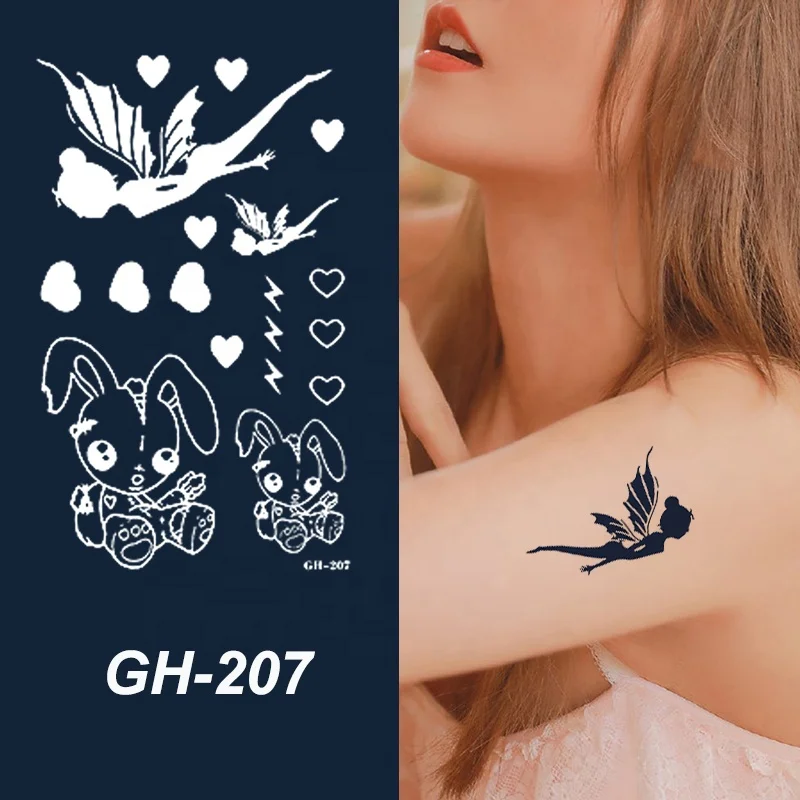Hot Sale Waterproof Long lasting Temporary Tattoos Stencil Body Art Arm Chest Leg Shoulder Tattoo Stickers for Girl Men Women