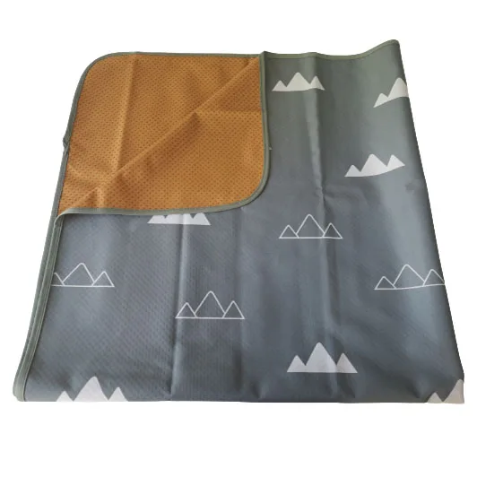 EASYMOM Washable Spill Portable Play Mat Waterproof Anti-Slip Floor Baby Splat Mat For Under High Chair Foldable Baby Play Mat