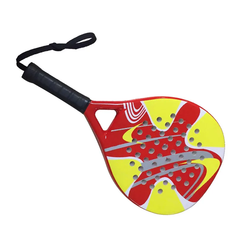 Ракетка для пляжа, теннисная ракетка из углеродного волокна, мягкая и удобная, высокоэластичная