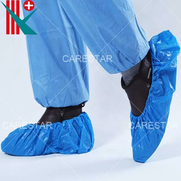 Одноразовые нетканые бахилы, синие, 15x41 см 4,0 г/шт., сделанные вручную