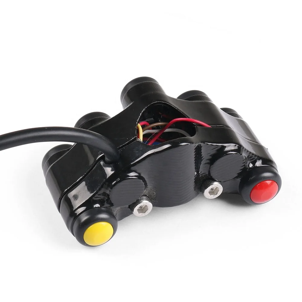 Universal 7 button Motorcycle Switches Race Bikes Motocross 22mm Handlebar Assembly Headlight Indicator Horn Switch