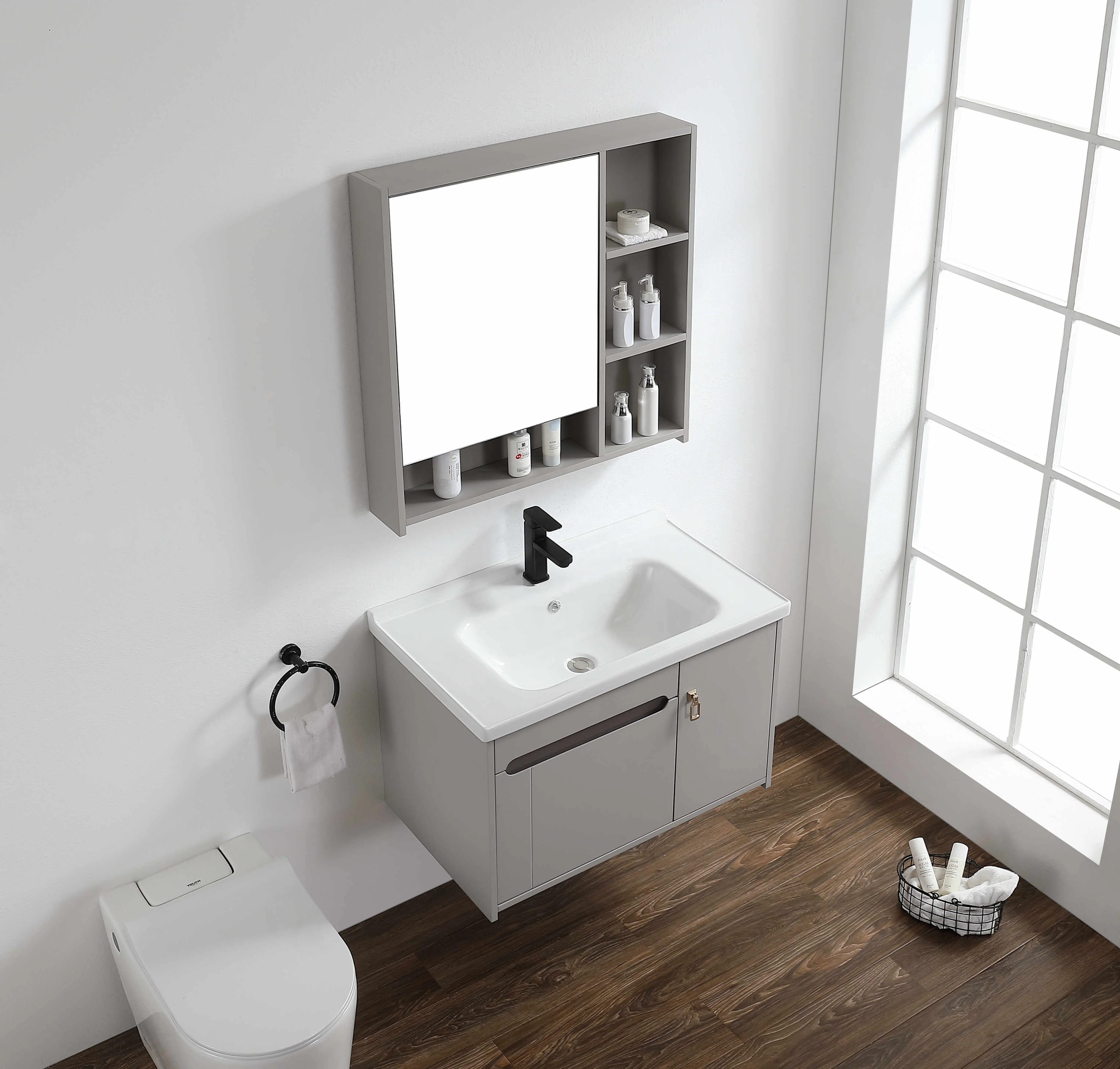 ZHONGYA Oem ODM hot sales commode factory siphonic inodoros china supply Mexico Matte black south america black toilette