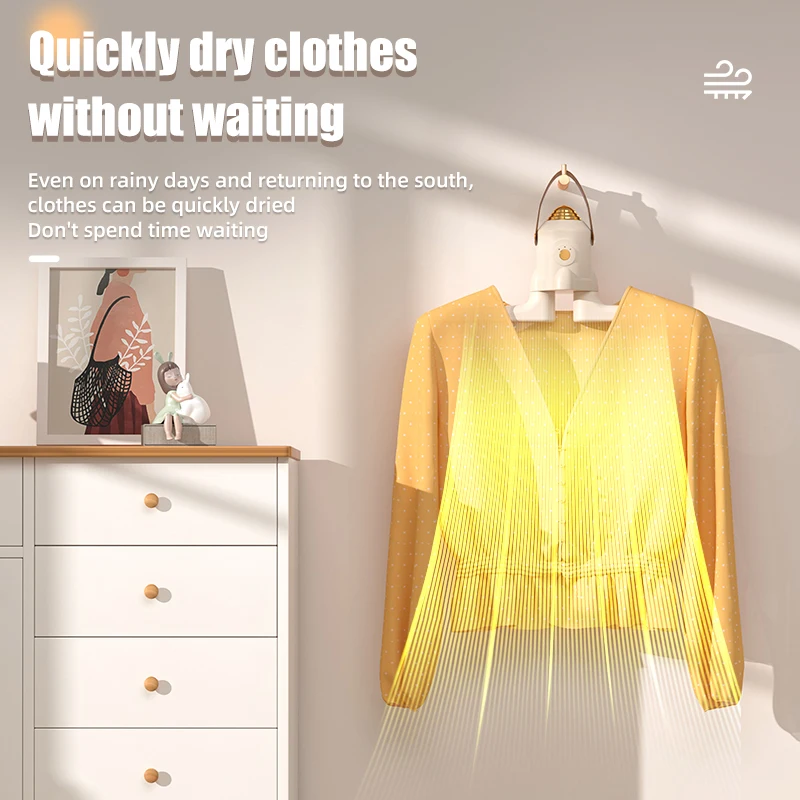WD-HS01-2 Electric clothes dryer 3-speed 110-240V 170W power uniform air outlet for convenient storage shoe dryer dual purpose