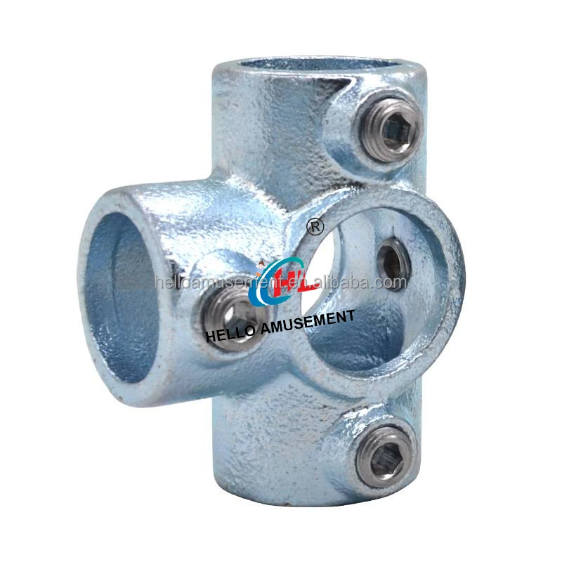 Naughty castle galvanized steel pipe round pipe connectors protective fence around the connection accessories for wholesale