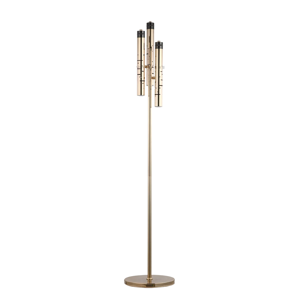 hot selling nordic modern LED floor lamp gold metal acrylic standing lamp living room bedroom study lamp