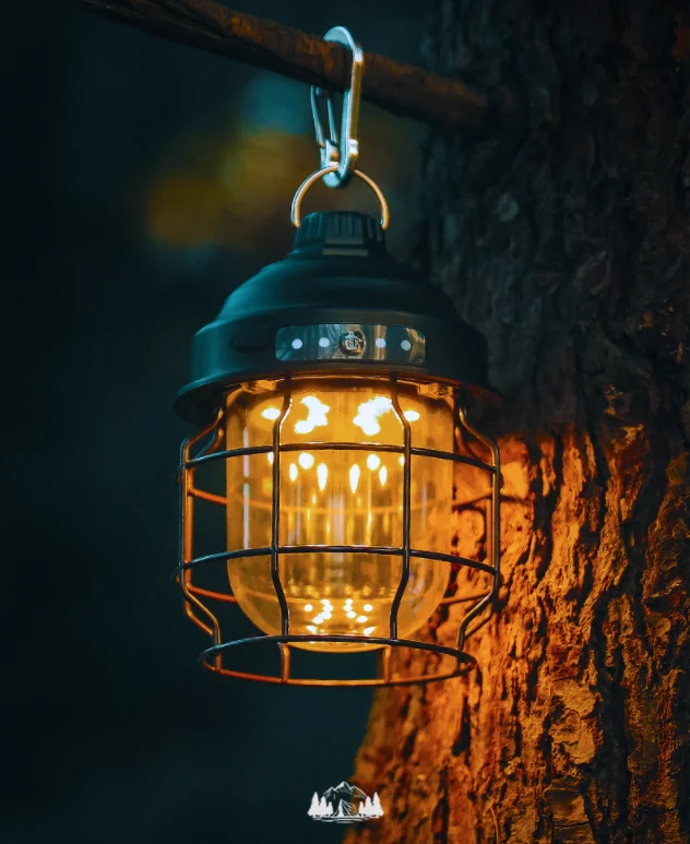 multifuncional vintage foldable portable rechargeable magic cool tent retro camping light lantern led