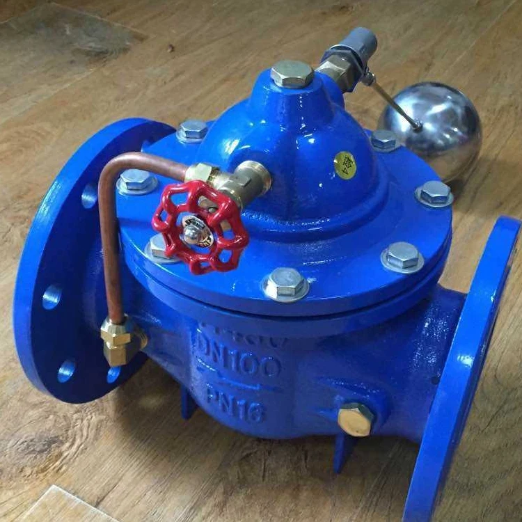 ANSI DN100 Sewage Control Valve Ductile Iron Water Level Flange Connection Float Ball Type Control Valve PN16