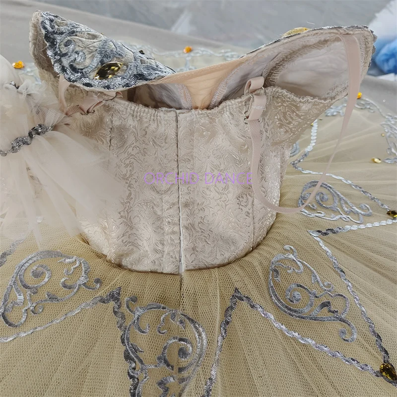 High Quality Unique Design Custom Size 12 Layers Performance Wear Adult Girls Yellow Professional Ballet Tutus