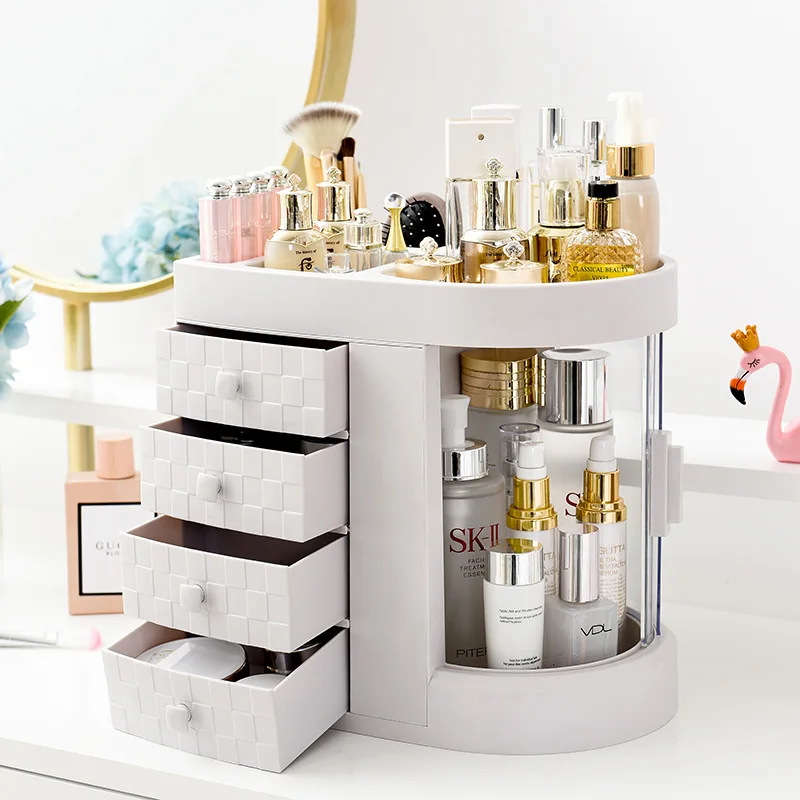 Makeup Desk Cosmetic Storage Box Organizer with Drawers for Dressing Table cosmetic box storage
