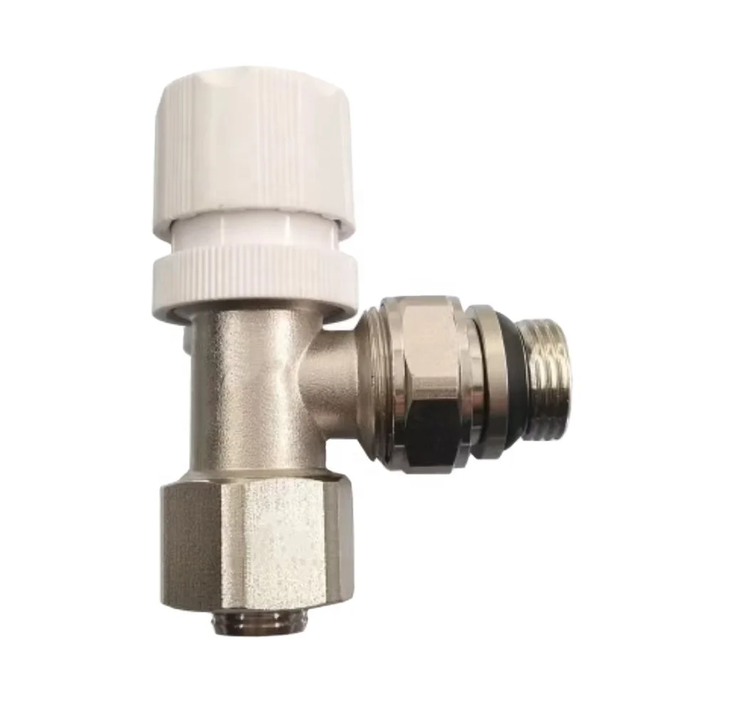 Zhejiang Kaibeili Brass Radiator Valve Nickle Plating Home Floor Heating Radiator Valve