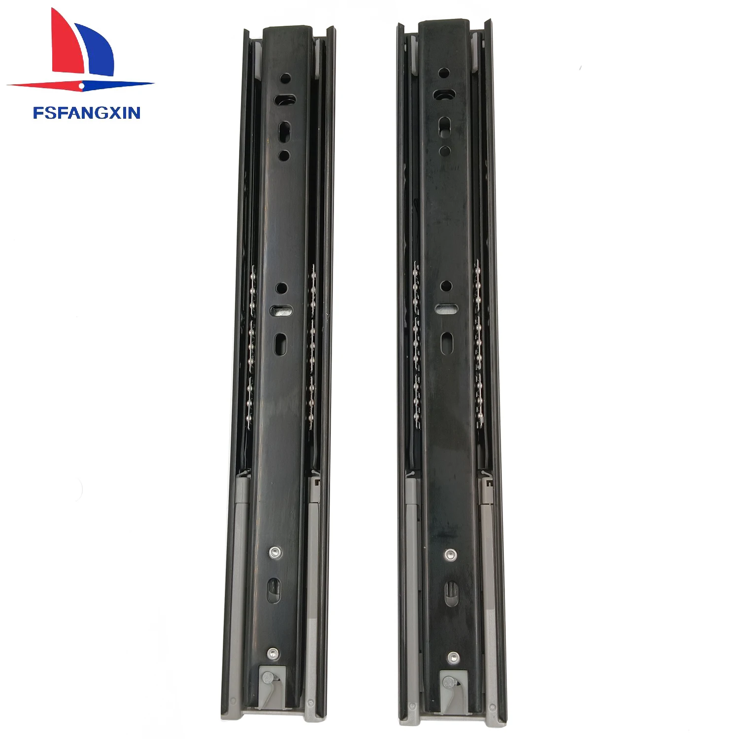 Heavy Duty 3 Fold Full Extension Ball Bearing Drawer Runners Soft Closing Drawer Slides