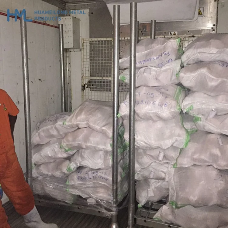 Heavy duty warehouse detachable stacking metal steel post pallet manurack for cold storage