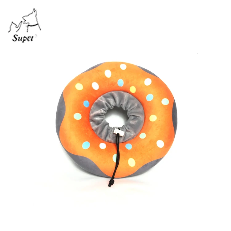 Amazon Top Seller Adjustable Protective Inflation Extra Soft Dog Donut Cone Recovery Collar For Dogs After Surgery