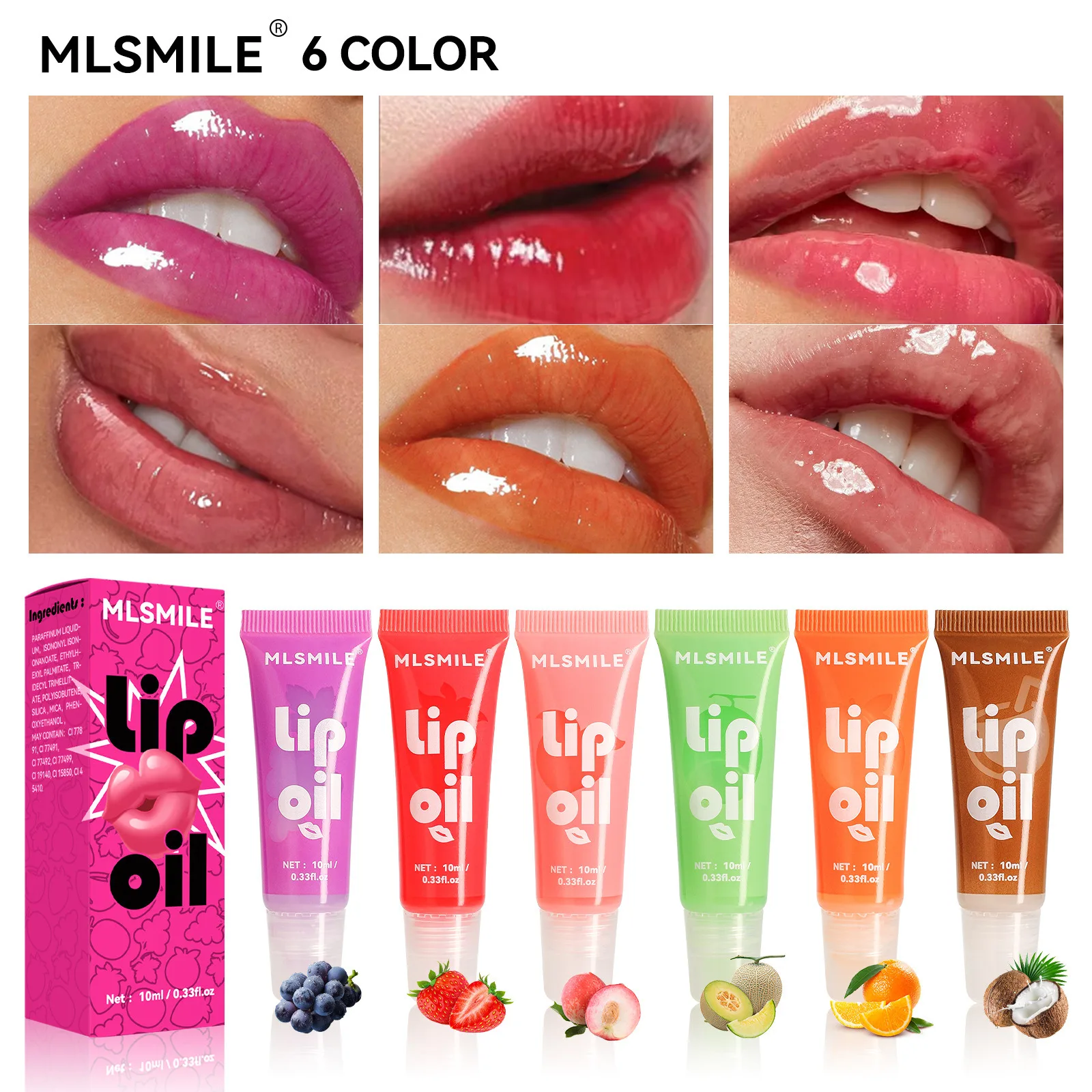 Strawberry makeup Long Lasting lipstick lipstick Tint Warm Feeling Color Changing Glitter LiquidLong Lasting Shimmer Lip Glaze