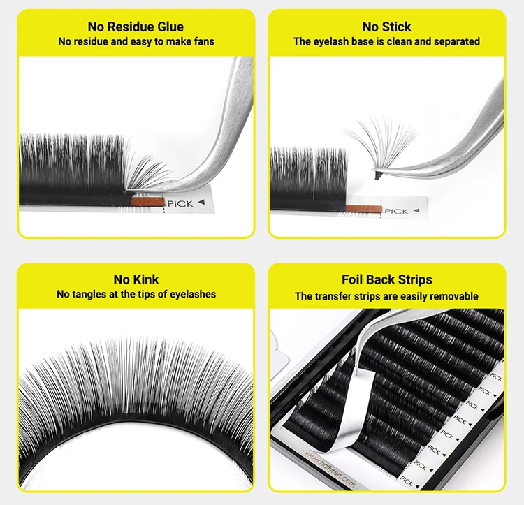 5-18mm Mix Length 003 005 007 Individual Eyelash Extension Natural Long Classic Eye Lashes Korea Silk Volume Lash Extension
