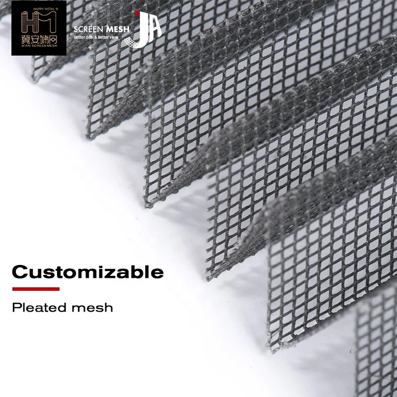 Стекловолокно flyscreen Складная сетка moskito дверь тонкая плиссе москитная сетка от насекомых сетка от комаров хорошее качество плиссированная сетка